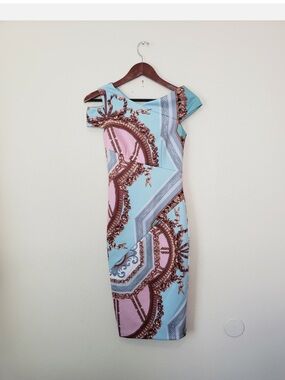 Ted Baker “Yanar” Versailles Print Bodycon midi dress NWT